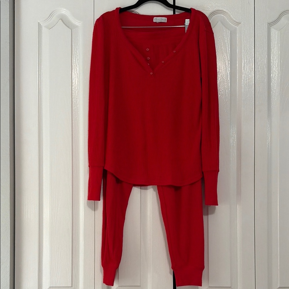 PJ Salvage Women's Red Sleepwear Set
